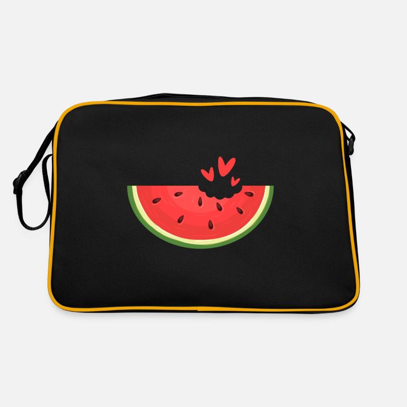 Melon pastèque Fruit d’été Cadeau végétalien Sac Retro