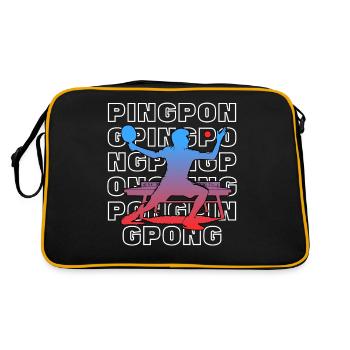 Ping Pong - Retro Bag - black/gold - Back