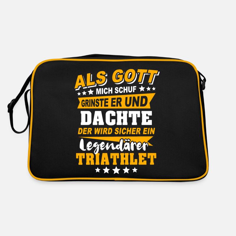 Triathlet Triathlon Retro Tasche
