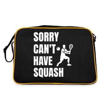 Funny Squash Saying - Retro Bag - black/gold - Back