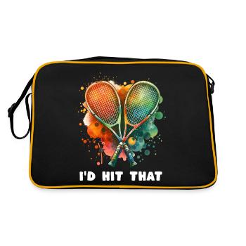Squash Sayings - Retro Bag - black/gold - Back