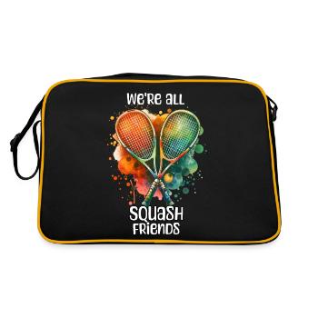 Squash Sayings - Retro Bag - black/gold - Back