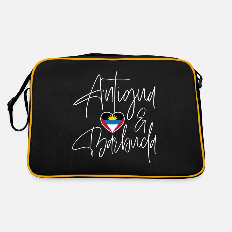 Antigua Barbuda Karibik Insel Urlaub Geschenk Retro Tasche