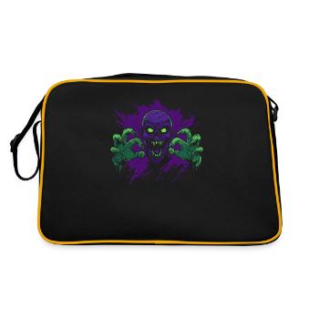 Horror Halloween Costume - Zombie with Green Hands - Retro Bag - black/gold - Back