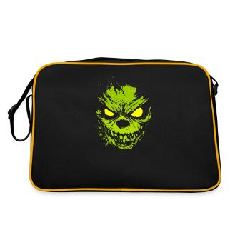 Horror Halloween Costume Glowing Green Monster - Retro Bag - black/gold - Back