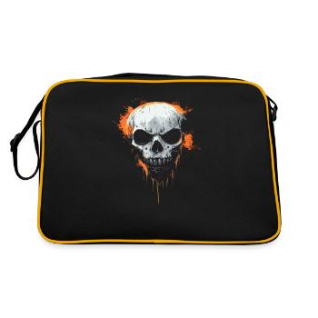Costume d’Halloween Horreur Crâne menaçant - Sac Retro - noir/or - Dos