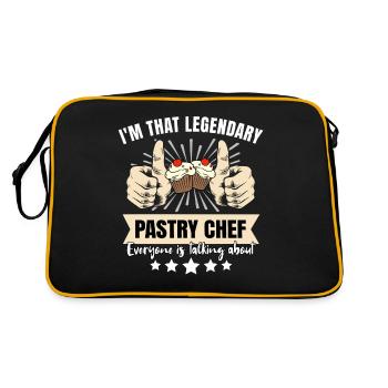 Legendary Pastry Chef - Retro Bag - black/gold - Back