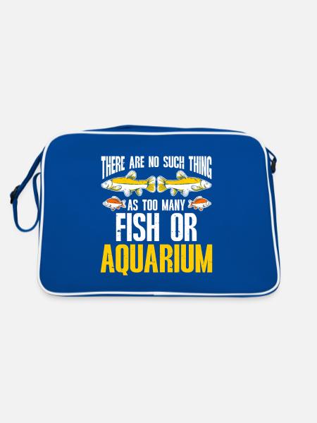 Aquarium Fish Tank Aquarist - Retro Bag - blue/white - Back
