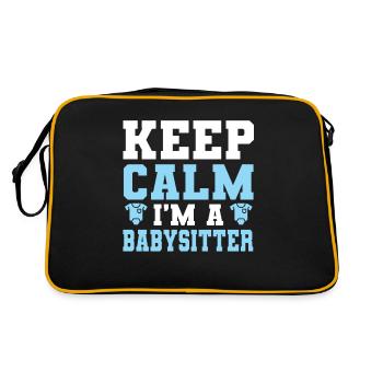 Baby-sitter Babysitting - Sac Retro - noir/or - Dos