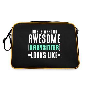 Baby-sitter Babysitting - Sac Retro - noir/or - Dos