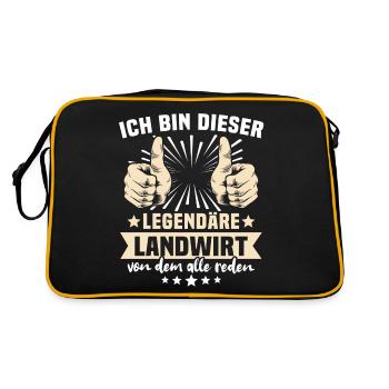 Dictons fermiers - Sac Retro - noir/or - Dos