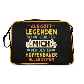 Hop growers - Retro Bag - black/gold - Back
