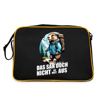 Marmotte randonnée Dire randonnée en montagne jusqu’à présent - Sac Retro - noir/or - Dos