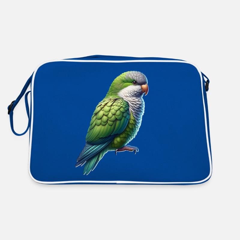 Mönchssittich Retro Tasche