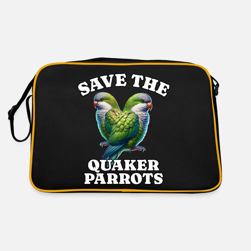 Mönchssittich Save Quaker Parrot Retro Tasche