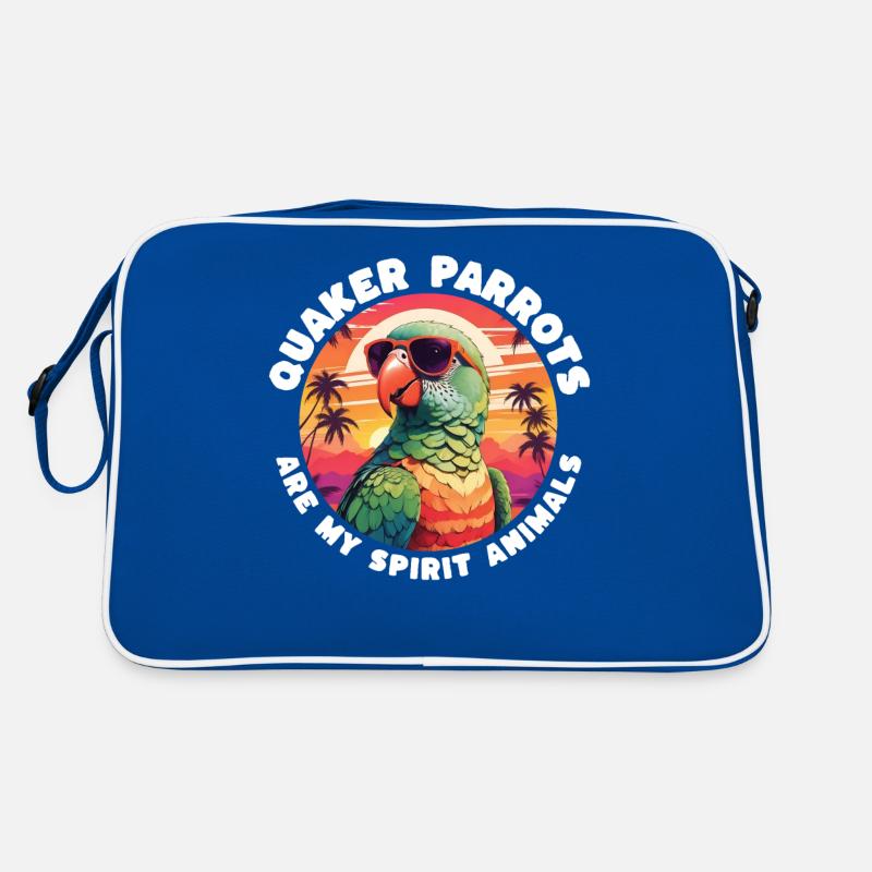 Lustige Mönchssittich Sprüche Retro Tasche