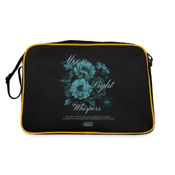 Murmures au clair de lune Conception d’art floral - Sac Retro - noir/or - Dos