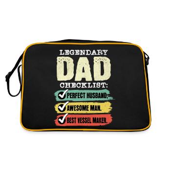Papa Schiffbauer Father's Day - Retro Bag - black/gold - Back