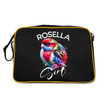 Rosella Parakeet Girl Rosella Parakeet - Retro Bag - black/gold - Back