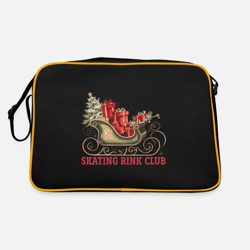 Partnerlook Eislaufbahn Club - Schlitten Retro Tasche