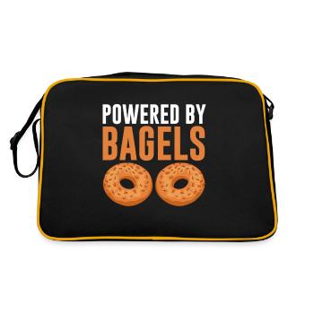 Bagel Lover Art Bagels - Sac Retro - noir/or - Dos