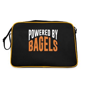 Bagel Lover Art Bagels - Sac Retro - noir/or - Dos
