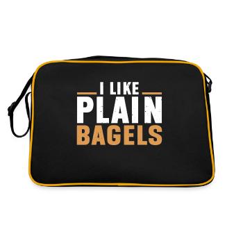 Bagel Lover Art Bagels - Sac Retro - noir/or - Dos