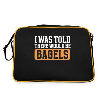 Bagel Lover Art Bagels - Sac Retro - noir/or - Dos