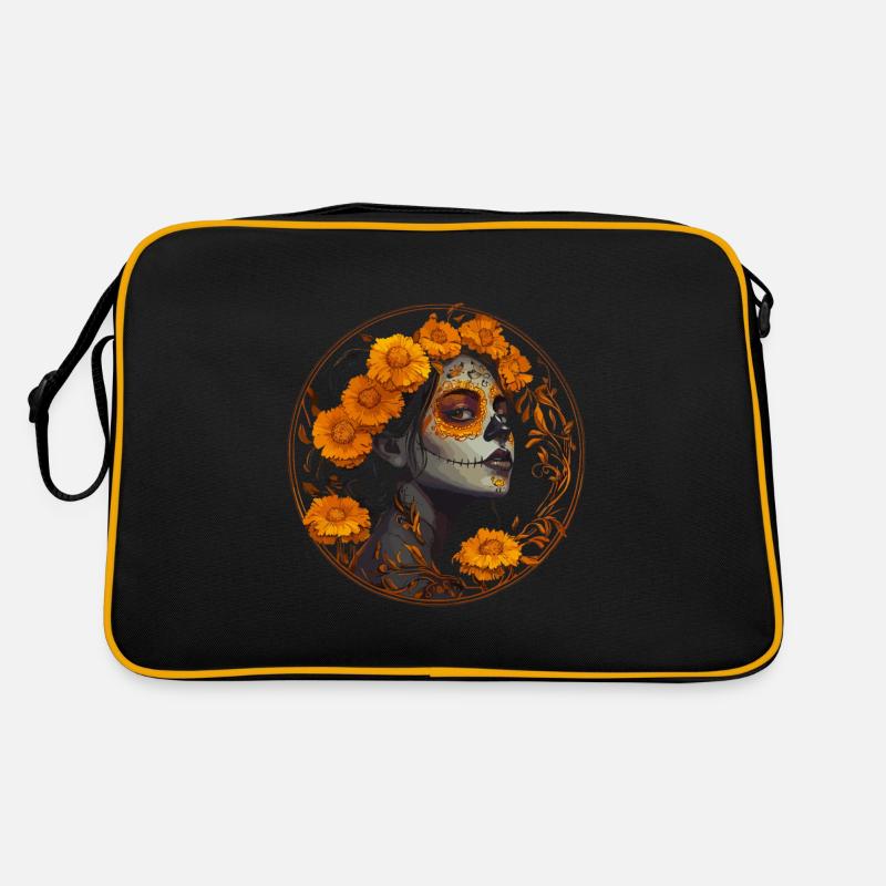 Création d’un crâne de catrina jaune - Dia de los Muertos Sac Retro