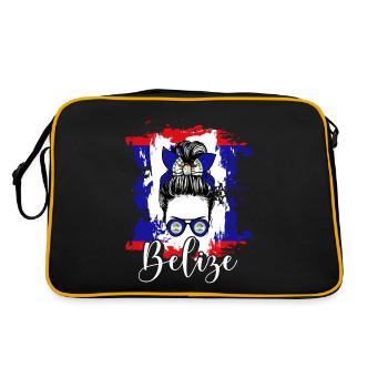Belize Latino Belizean Belizean Maya Cadeau - Sac Retro - noir/or - Dos