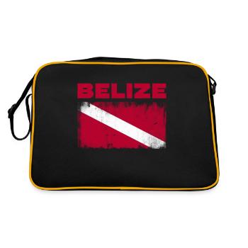 Belize Latino Belizean Belizean Maya Cadeau - Sac Retro - noir/or - Dos