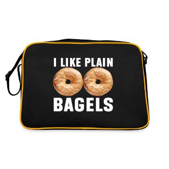 Bagel Lover Art Bagels - Sac Retro - noir/or - Dos