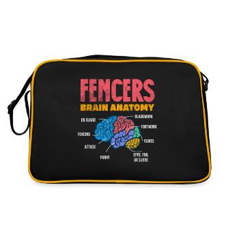 Fencing - Retro Bag - black/gold - Back
