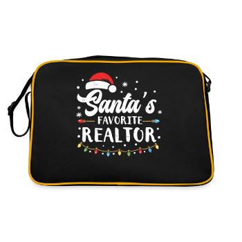 Immobilienmakler - Retro Tasche - Schwarz/Gold - Hinten