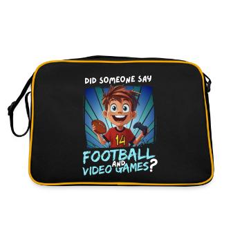 14th Birthday Football and Gaming for 14 Year Olds - Retro Bag - black/gold - Back