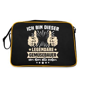 Dictons des maraîchers - Sac Retro - noir/or - Dos