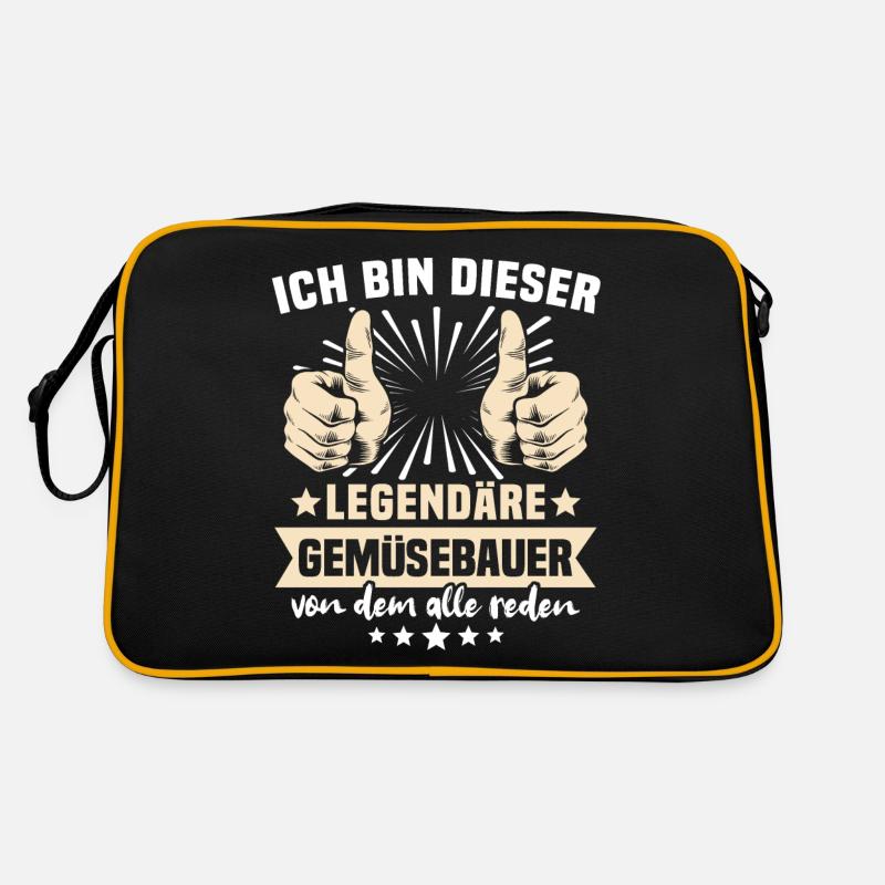 Vegetable Grower Sayings Retro Bag