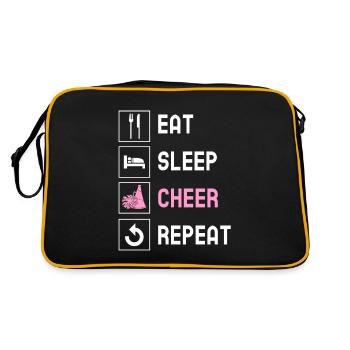 Cheerleading Cheerleader Base Flyer - Retro Bag - black/gold - Back