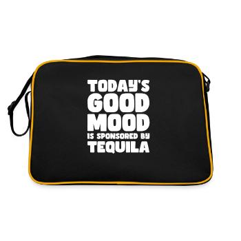 Tequila Sunrise Booze Party Mexique Cadeau - Sac Retro - noir/or - Dos