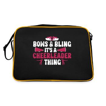 Cheerleading Cheerleader Base Flyer - Retro Bag - black/gold - Back