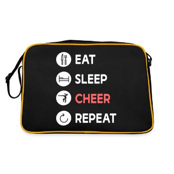 Cheerleading Cheerleader Base Flyer - Retro Bag - black/gold - Back