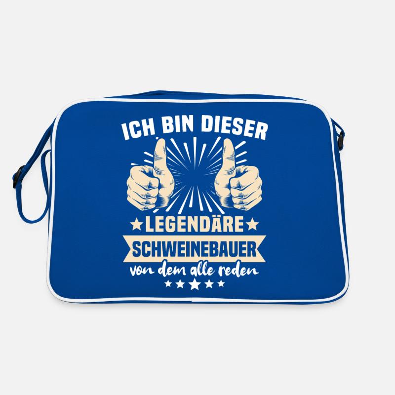 Schweinebauer Sprüche Retro Tasche