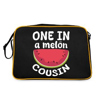 Pastèque cousin melon d’été cadeau de fruits d’été - Sac Retro - noir/or - Dos
