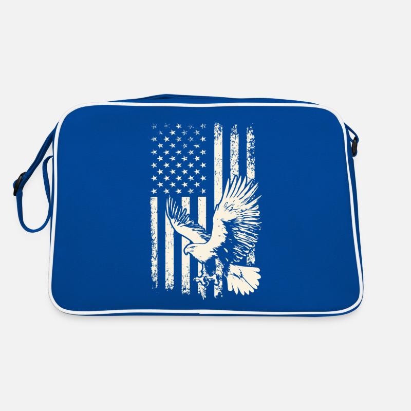 Flying Bald Eagle USA Pride – 4th of July Retro Bag