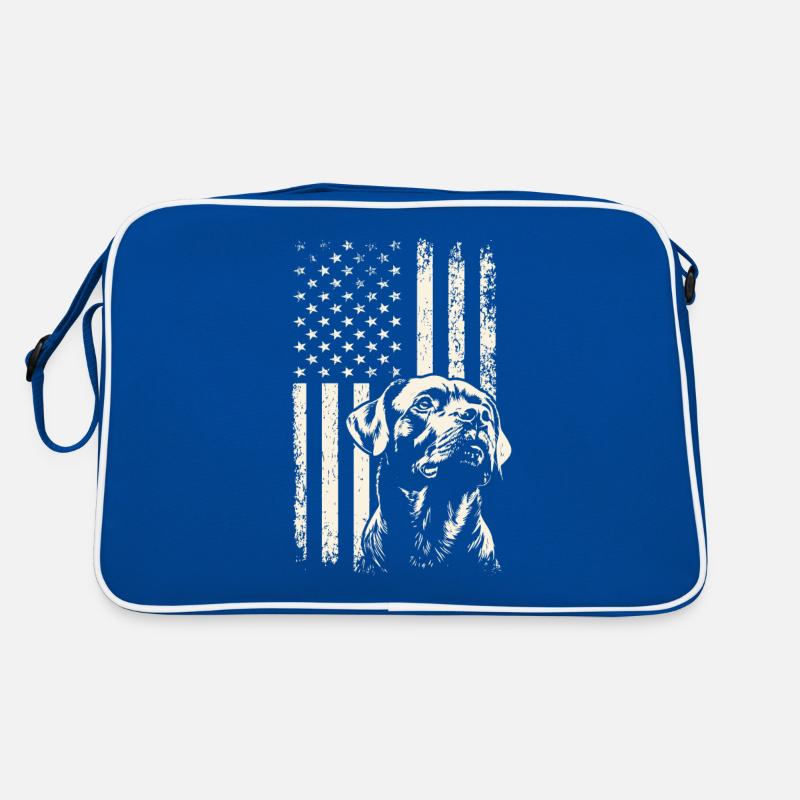 Rottweiler Stolz – Veterans Day und 4. Juli Retro Tasche
