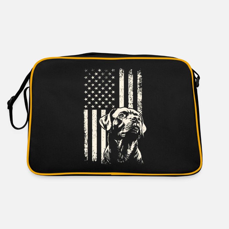 Rottweiler Stolz – Veterans Day und 4. Juli Retro Tasche