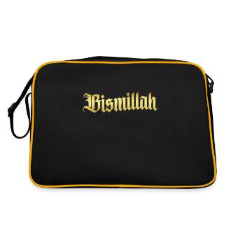 Musulman Islam Allah Ramadan Kareem Cadeau - Sac Retro - noir/or - Dos