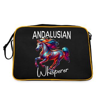 Cheval chuchoteur andalou - Sac Retro - noir/or - Dos