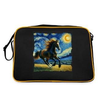 Nuit étoilée andalouse - Sac Retro - noir/or - Dos