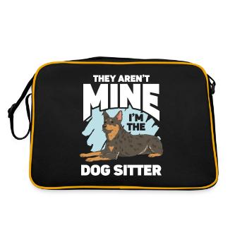 Dog Walker Professional Pet Sitter Dog Walking - Retro Bag - black/gold - Back